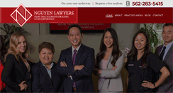 Desktop Screenshot of nguyenlawyers.com