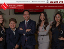 Tablet Screenshot of nguyenlawyers.com